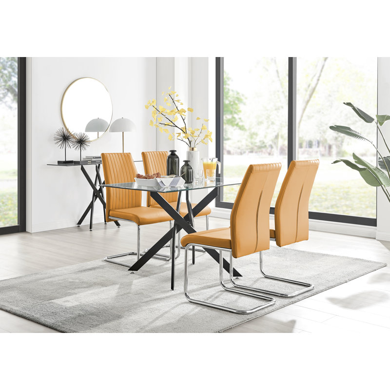 4 - Person Dining Set, Mustard