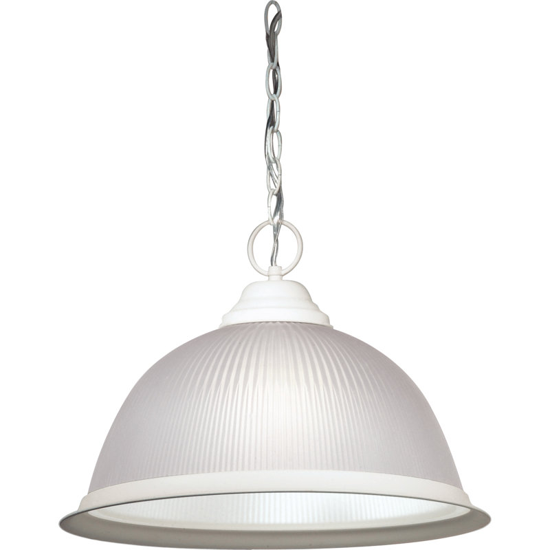 Dedham 1 - Light Single Pendant, Textured White