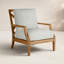 Haley Teak Patio Chair with Cushions-38580634-70064487-70167448