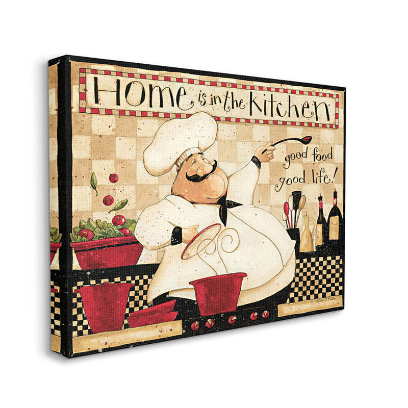 Art mural sur toile surdimensionné "Home is the Kitchen" par Dan DiPaolo, H 24 po x l 30 po x 1,5 po, Toile tendue