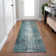 Machine Washable Indoor/Outdoor Xhevrie Teal Rug