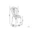Janet Patio Dining Side Chair with Cushion