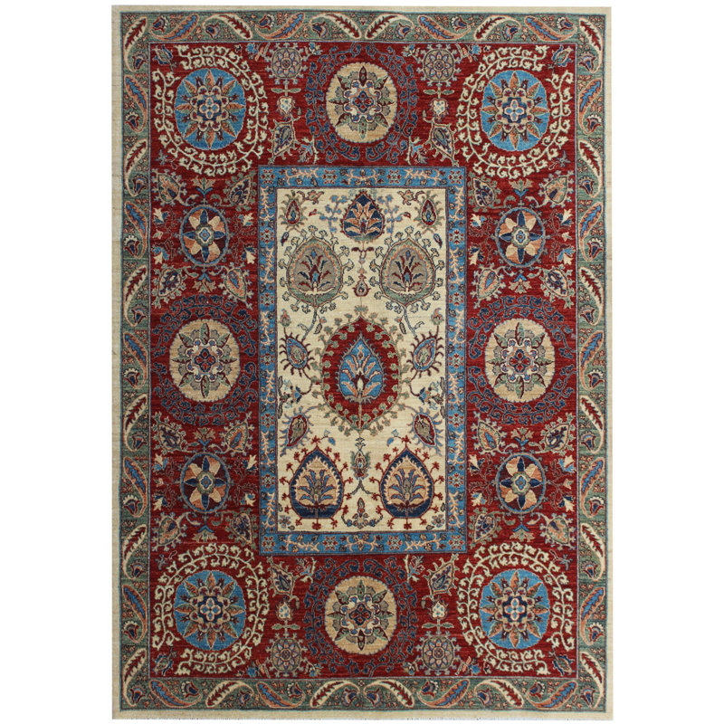 Alvery Oriental Hand Woven 203cm X 290cm Area Rug