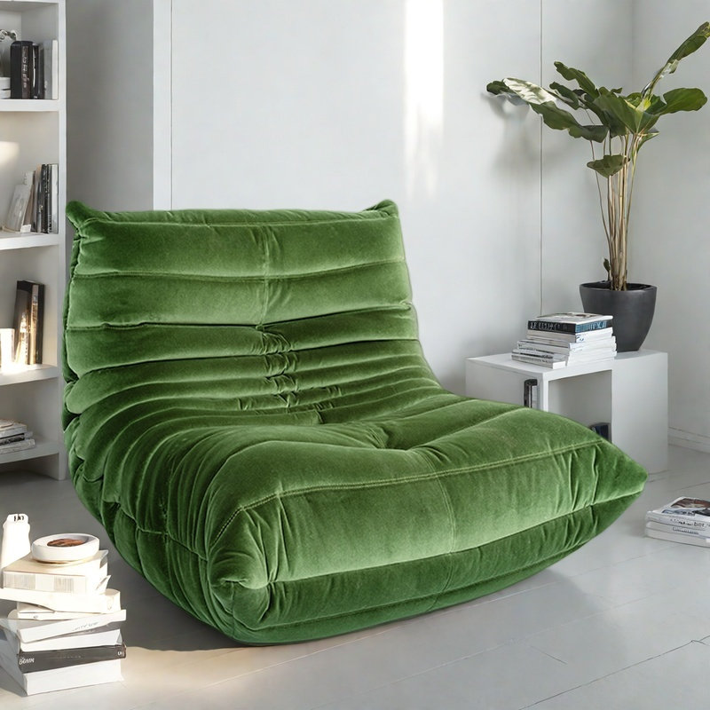 Canapé simple et paresseux en chenille, Mélange de coton