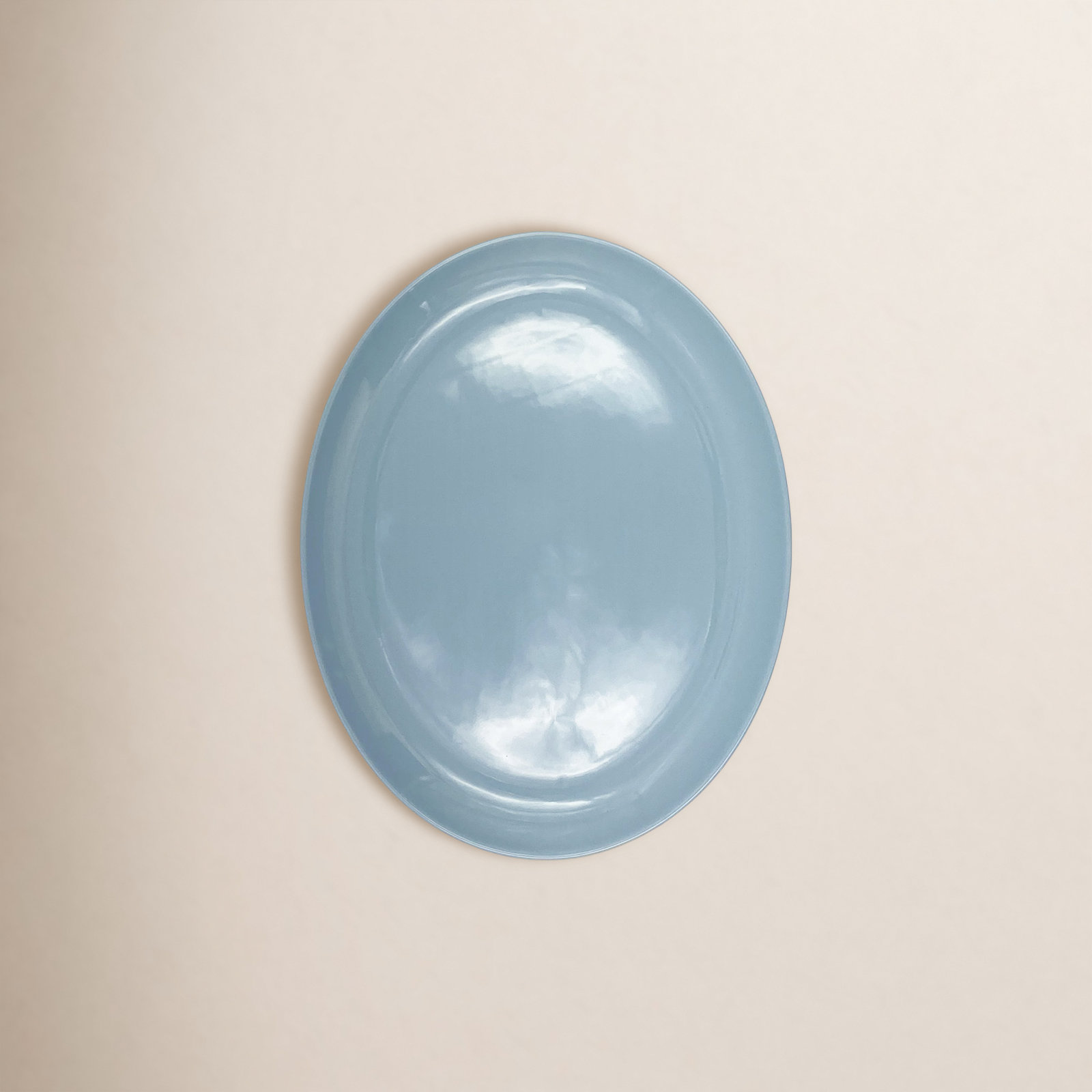 Shell Bisque XL Porcelain Platter, Blue