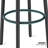 Backless Round Bar Stool Counter Stool With Footrest-732112934