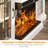Eijah 58.2'' W Storage Credenza with Electric Fireplace Included-81758622