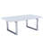 Claycomo Solid Wood Top Metal Base Dining Table-94414667
