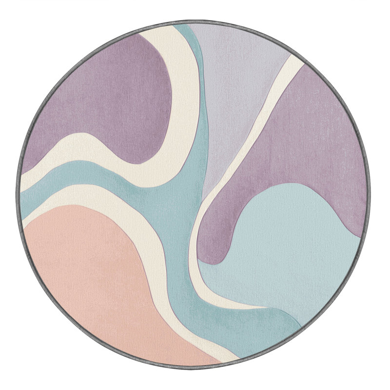 Skybound Ripple Rug, Round 8'