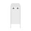 Armoire de rangement 57,5 po Modern Modern Stripe-142407244