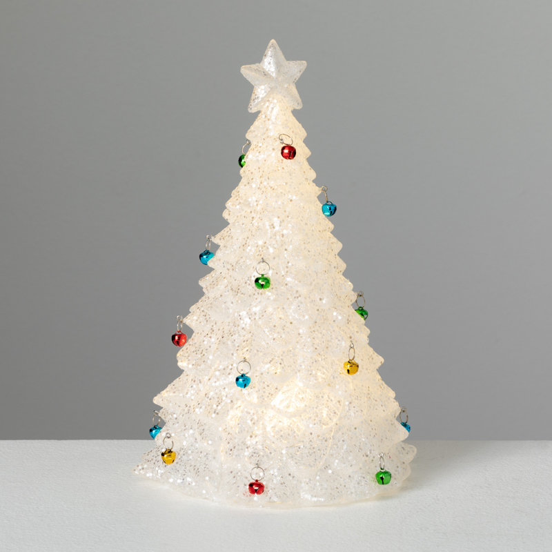 Arbre à DEL 11,5 po avec clochettes multicolores