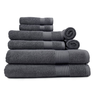 Adlena 8 Piece Turkish Cotton Towel Set