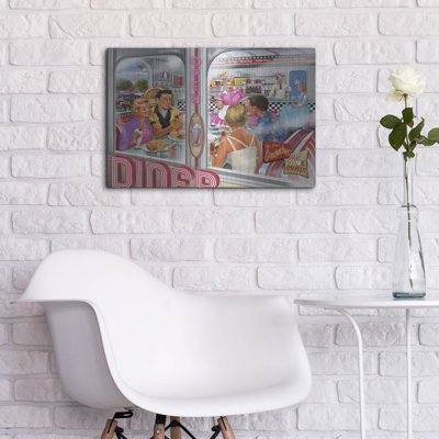 «Diner Double Date» par Bigelow, illustrations en métal