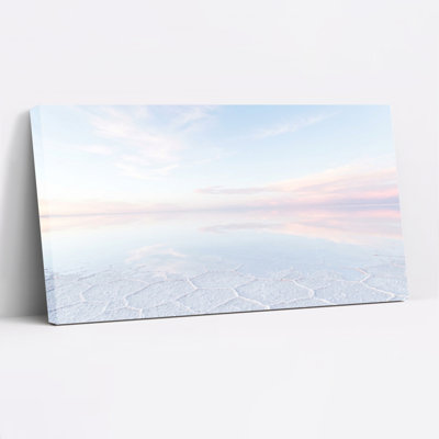 Sky Reflection Canvas Wall Art Oil Painting Print Set Of 1