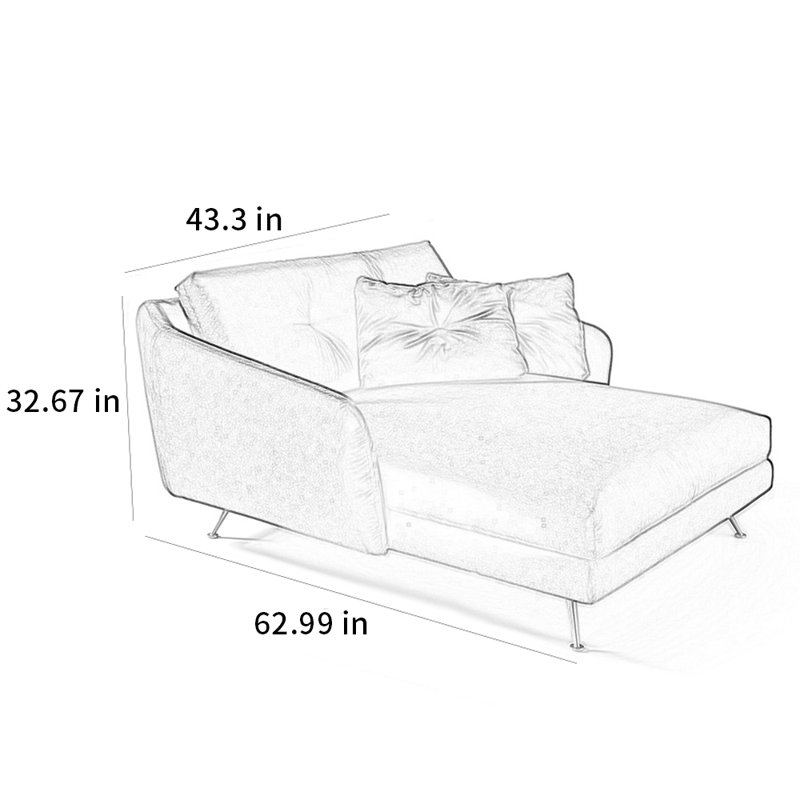 Chaise de luxe moderne et élégante