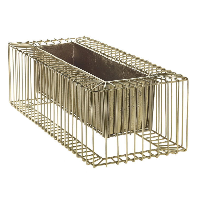 Modern Aluminum Double-Walled Outdoor Planter