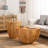 Vintage Style Bucket Shaped Coffee Table Set(Set of Two Pieces)