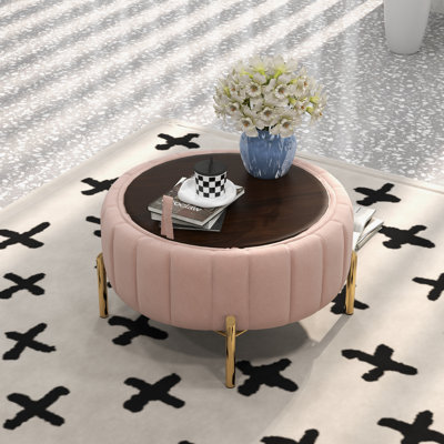 Rilee Velvet Ottoman