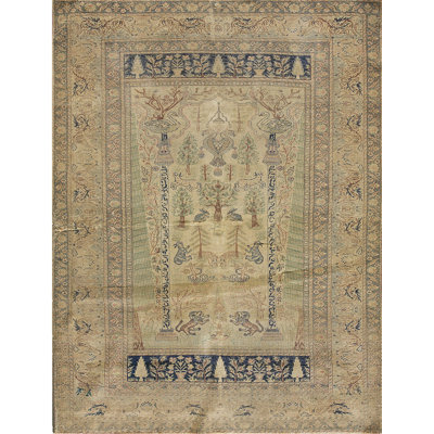 Antique Panderma Kayseri Turkish Knotted Rug