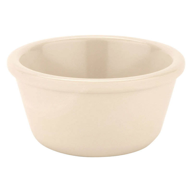 G.E.T. Melamine 12 Piece Ramekin / Soufflé Dish Bakeware Set, Ivory