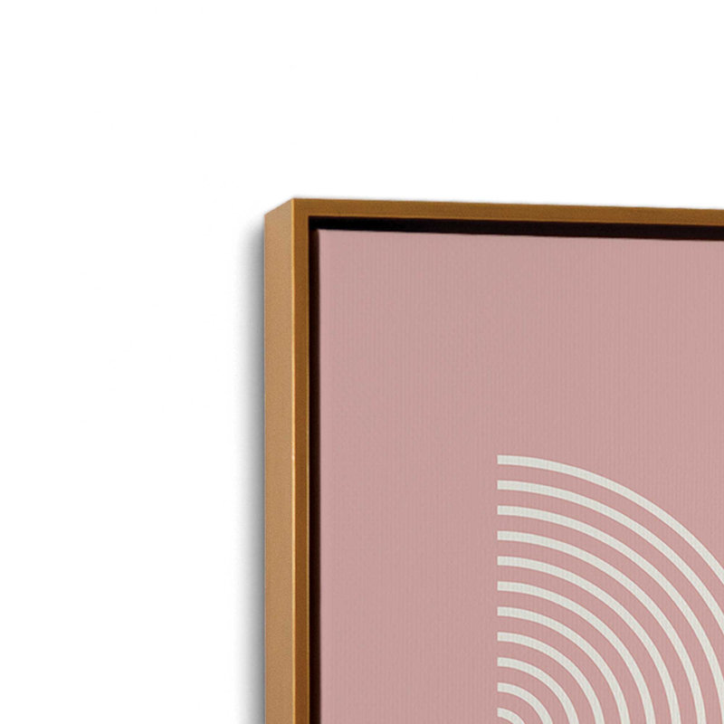Ensemble de 2 roses Bauhaus Flow, Cadre flottant or poli, H 31 po x l 42 po
