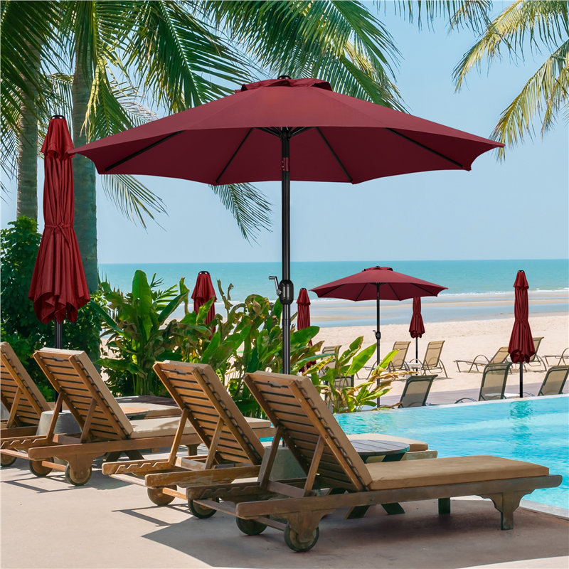 Traditional Parasol, Burgundy