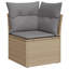  Ensemble de canapé de jardin beige