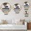 Horloge murale Fashionista 3 surdimensionnée-73150527