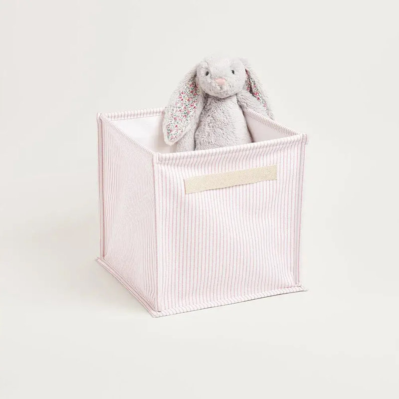 Great Little Trading Co. Cotton Canvas Toy Organiser, Pink
