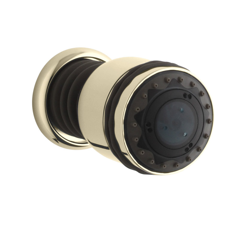 Mastershower Round Adjustable Body Spray, Vibrant French Gold