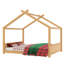 Lits robustes en bois pour enfants, style Montessori, finition naturelle