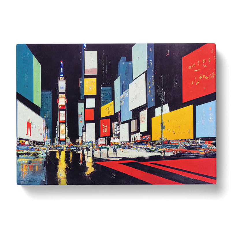New York Times Square Art Vol.1 - Wrapped Canvas, 40cm H x 60cm W x 3cm D