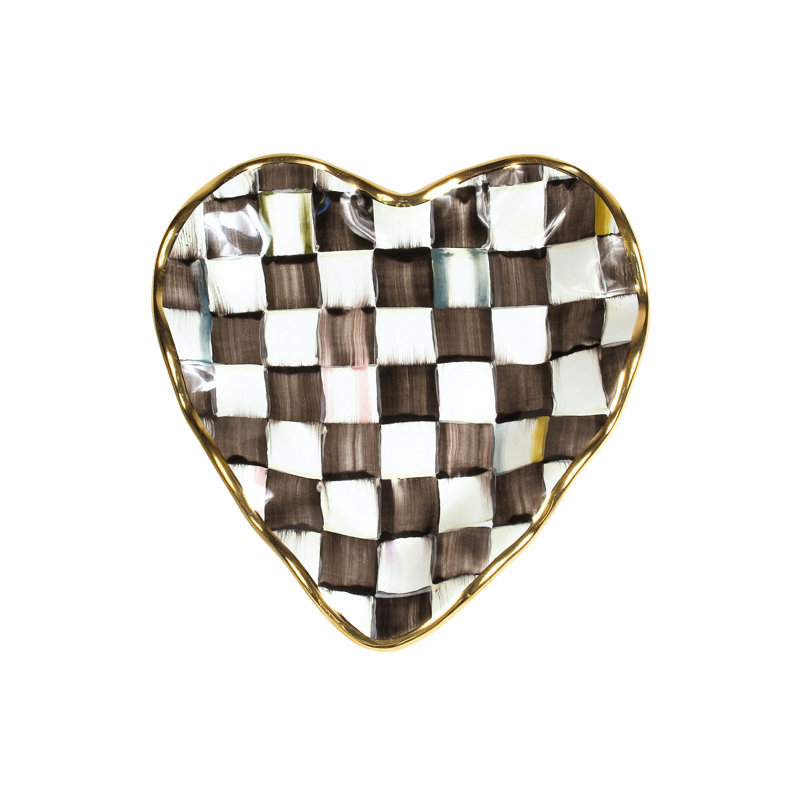 Courtly Check® Fluted Heart Plate
