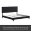 King Size Upholstered Platform Bed Frame With Linen Fabric Headboard, No Box Spring Needed, Wood Slat Support, Easy Assembly-1364348148