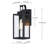 Outdoor Wall Light with Black finish-1189280231