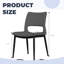 Ensemble de 2 chaises de salle à manger modernes - Revêtement en similicuir avec pieds en métal-745932665