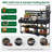 4-Piece Stainless Table Top Outdoor Rolling Kitchen Island With Sink And Faucet And Movable Shelves-416510996
