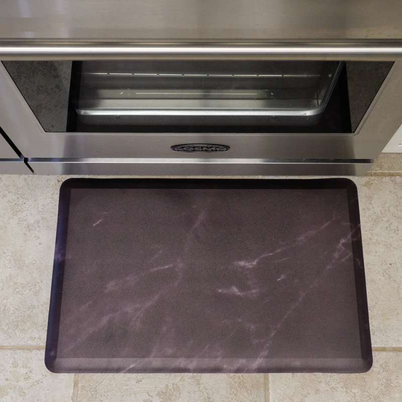 Tapis anti-fatigue anti-fatigue - Basics by Wayfair ™, Rectangle 1 pi 5 po x 2 pi 4 po, Noir, noir, noir, noir