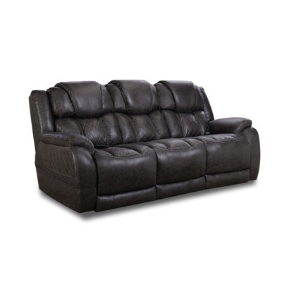 Maximiano 88'' Pillow Top Arms Reclining CAL117 Compliant Sofa -  Hokku Designs, E8219D4B00ED4744BA441F621BE8F33D