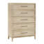 Mobilier de chambre à coucher contemporain à tiroirs à roulement à billes 5 tiroirs