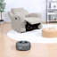 Fauteuils inclinables gris haut de gamme avec fonctions Bluetooth pour le divertissement à domicile