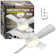 Bell + Howell Socket Fan Ceiling Fan with 1000 Lumens Warm Light