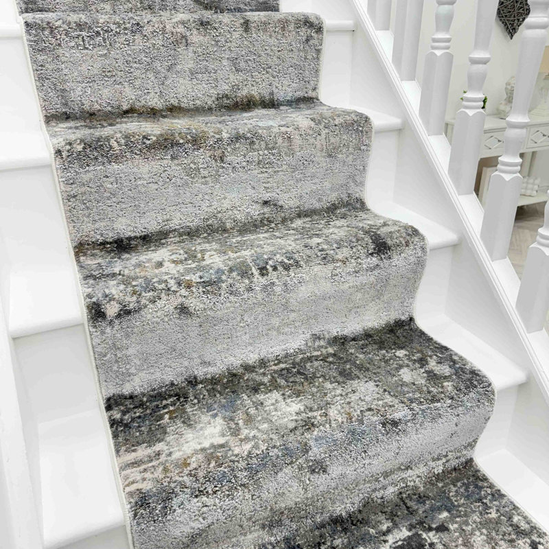 Stair Runner Abstract Area Rug, Stair Runner 66 x 540 cm