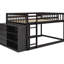 - Lit superposé double au-dessus de couleur avec options de rangement, 4 tiroirs et 3 tablettes, bois massif pour une chambre fonctionnelle et style de tablettes-1025604624-1025604630