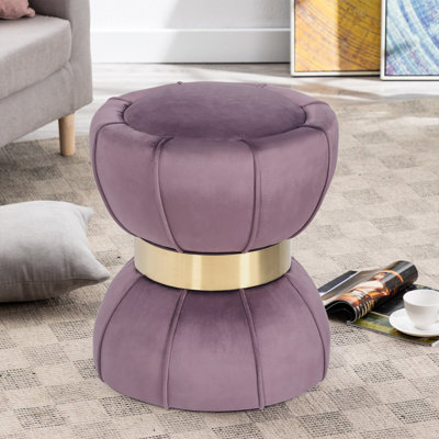 Gwendalin 16.1" Wide Velvet Standard Ottoman