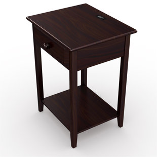 17.37'' W Solid Wood Nightstand