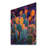 Cactus Garden At Sunset In Mexico III - Floral Cactus Wood Wall Decor - On Natural Pine Wood-387529588
