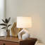 Lampe de table simple 22,04 po en résine pour table de chevet de chambre à coucher