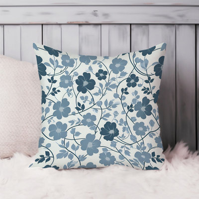 Floral Blue Flower Pattern IV Cottage & Cottagecore