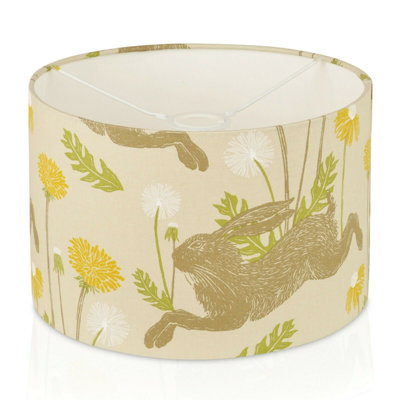 25 cm H Drum Cotton Lamp Shade ( Screw On )